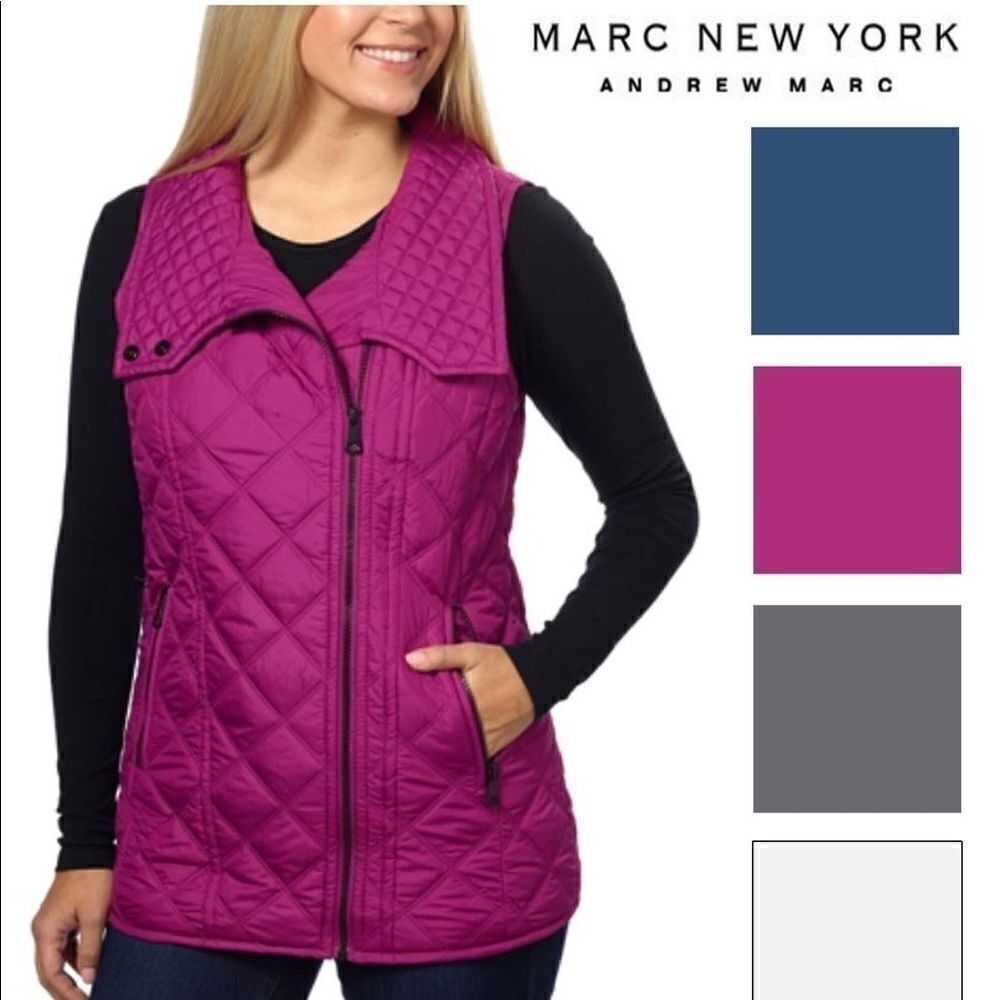 MARC NEW YORK ANDREW MARC Purple Puffer Vest